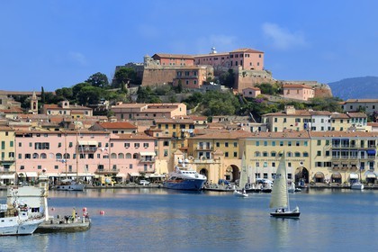 Italie, Toscane, l’Ile d’Elbe, Portoferraio, le Fort Stella et la vieille ville