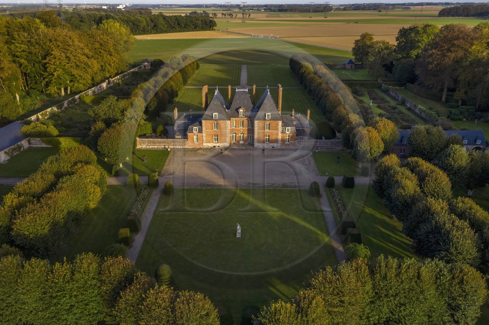 France, Seine-Maritime, Pays de Caux, Ermenouville, chateau de Mesnil-Geoffroy property of the Princess and Prince Kayali, surrounded by a park designed by Collinot, gardener of Le Nôtre