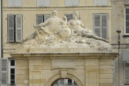 France, Charente-Maritime (17), Rochefort, la place Colbert