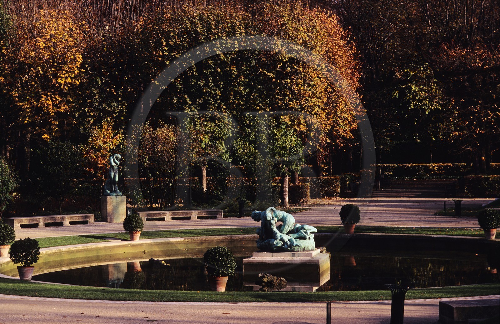 France, Paris, garden from the Rodin Museum