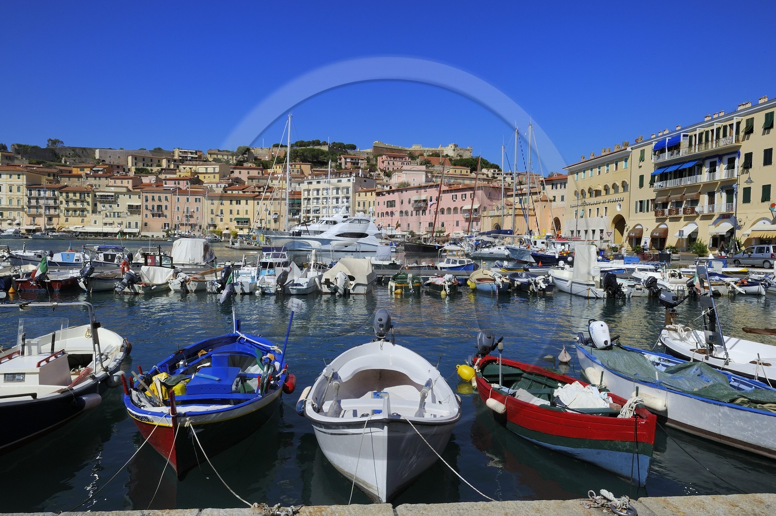 Italy, Tuscany, Elba Island, Portoferraio, the harbour