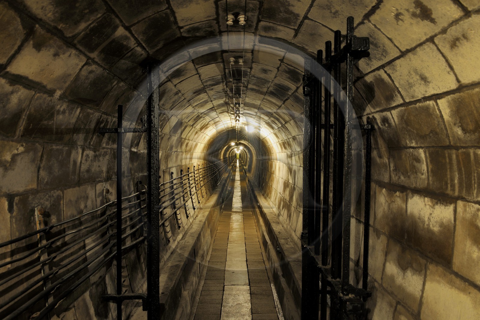 France, Bas-Rhin (67), le Fort de Mutzig, une galerie ovoïde de la Feste