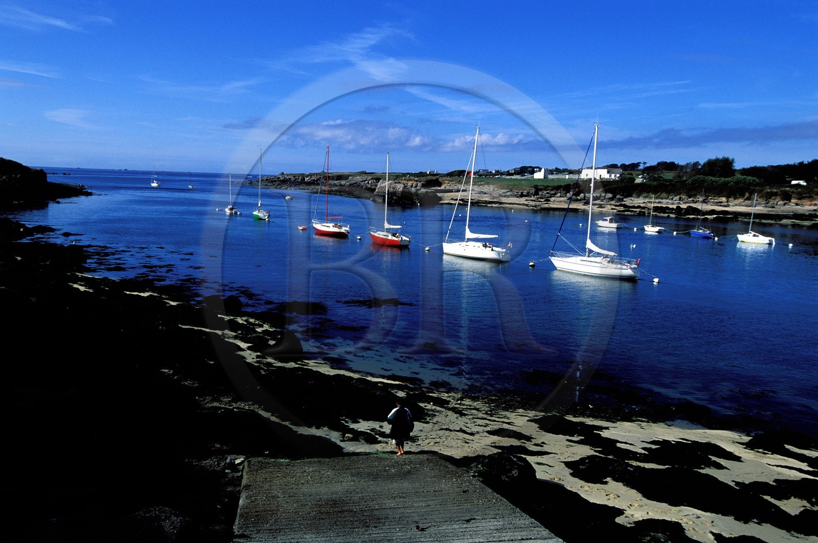 France, Finistère (29), Aber Ildut vers le rocher du Crapaud
