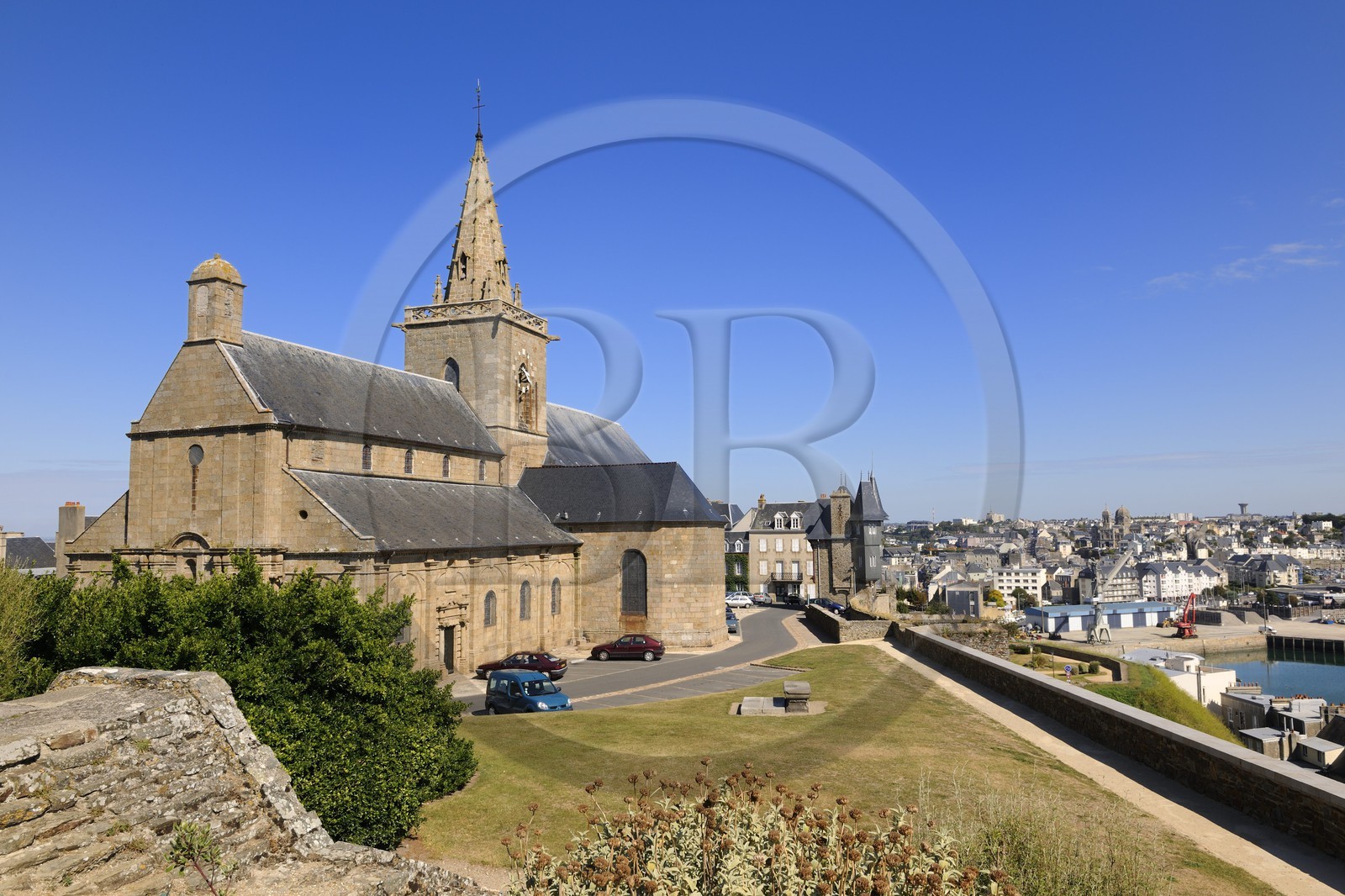 France, Manche (50), Granville, la Haute Ville, église Notre-Dame de Cap-Lihou