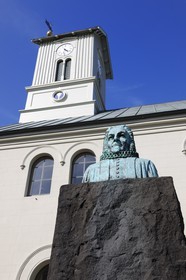 Islande, Reykjavik, la cathédrale Domkirkjan
