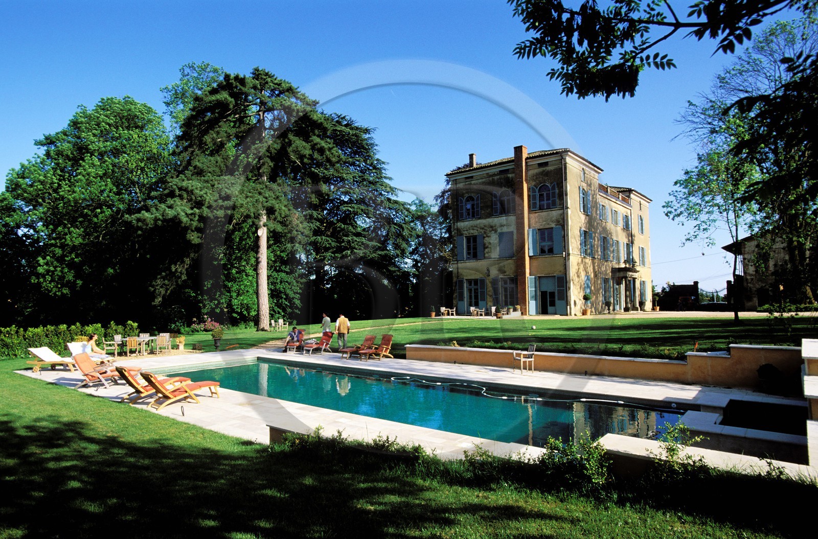 France, Saône-et-Loire (71), Hurigny, maison d'hôtes au château des Poccards (vers Mâcon)