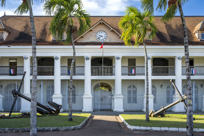 France, Guyane, Cayenne, place de Grenoble, Hotel de préfecture de la Guyane
