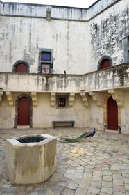 France, Var, Saint-Tropez, 16th century citadel which houses the maritime history museum, dungeon court