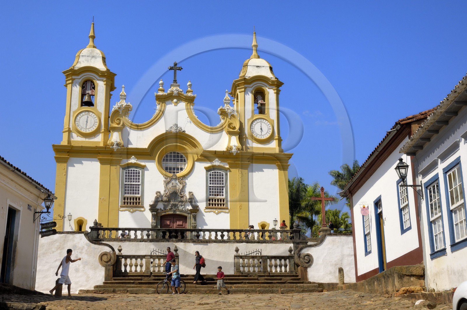 Brésil, Etat du Minas Gerais, Tirandentes, Matriz de Santo Antonio, église Saint-Antoine (Route de l'or, Estrada Real)
