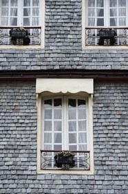 France, Finistère (29), Morlaix, maison traditionnelle sur la place des Otages
