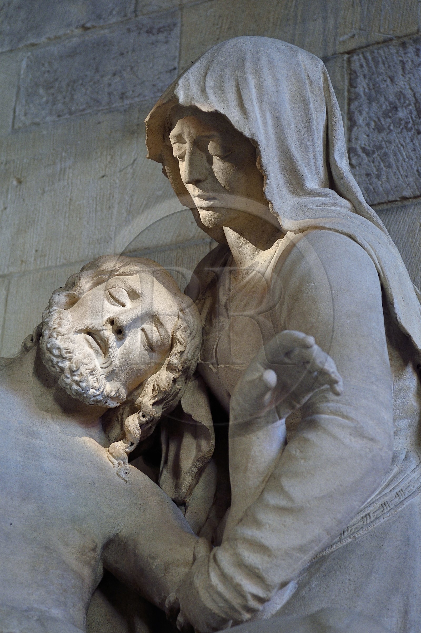 France, Meuse, Etain, St. Martin's Church, Pieta attributed to the sculptor Ligier Richier (16th century)