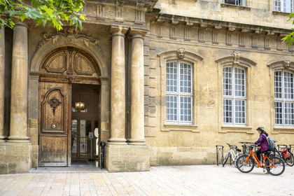 France, Bouches du Rhone, Aix en Provence, University Square, University Palace, former law faculty where Paul Cézanne studied, current Institute of Political Studies