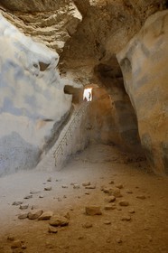 Israel, Negev Desert, Masada fortress, listed as World Heritage by UNESCO, the Herod's southern water cistern