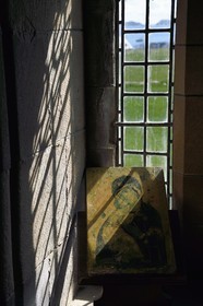 United Kingdom, Scotland, Highland, Inner Hebrides, Isle of Iona facing the Isle of Mull, Iona abbey founded by Saint Columba in the 6th century, the church (circa 1200)