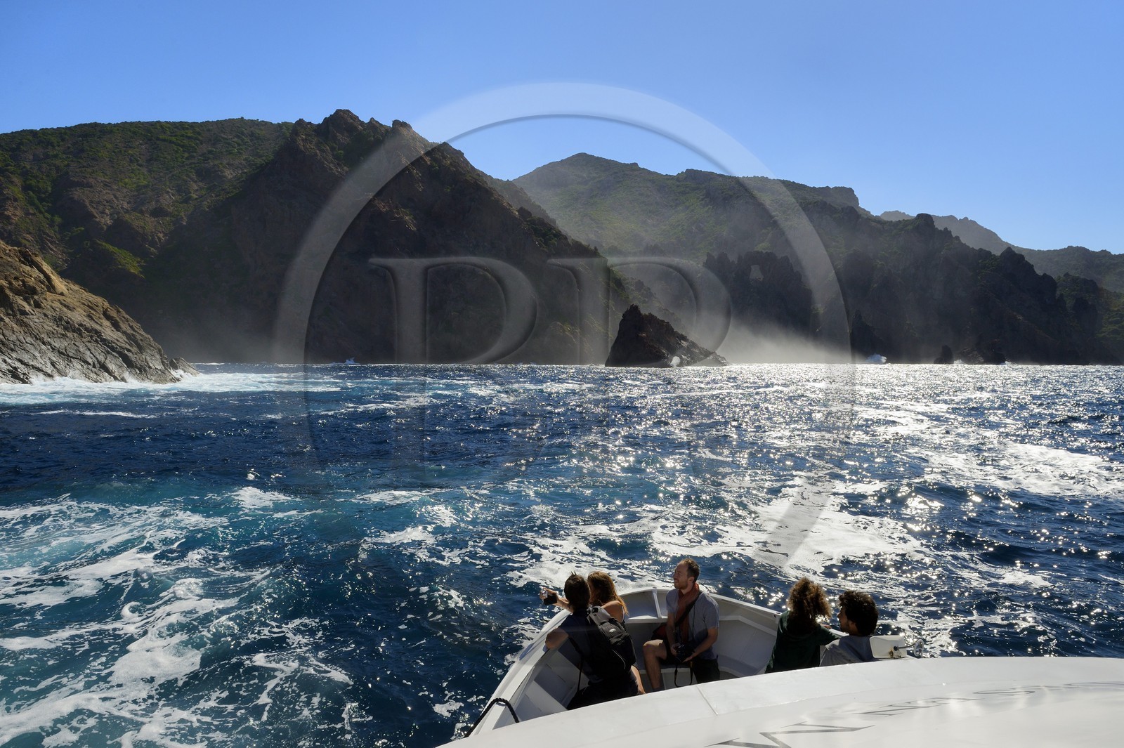 France, Corse-du-Sud (2A), Golfe de Porto, classé Patrimoine Mondial de l'UNESCO, Réserve naturelle de Scandola