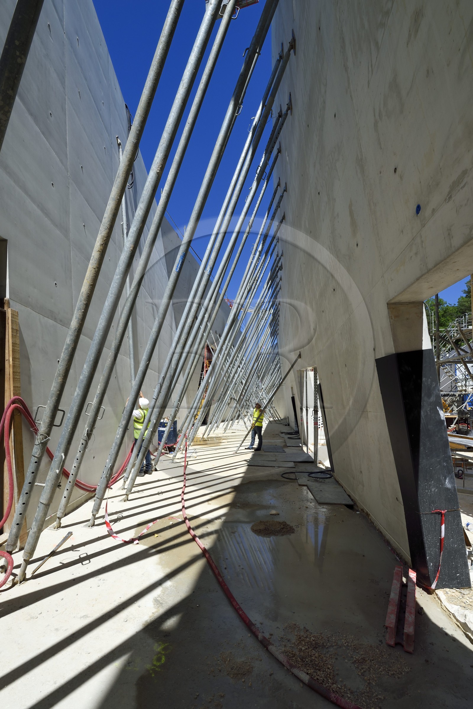 France, Dordogne (24), Montignac, chantier du futur Centre International de l'Art pariétal de Montignac-Lascaux (Lascaux 4)