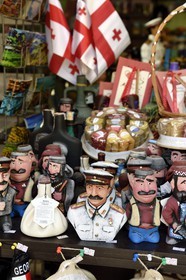 Géorgie, Mtskheta Mtianeti region, Mtskheta, figurine souvenir représentant Staline