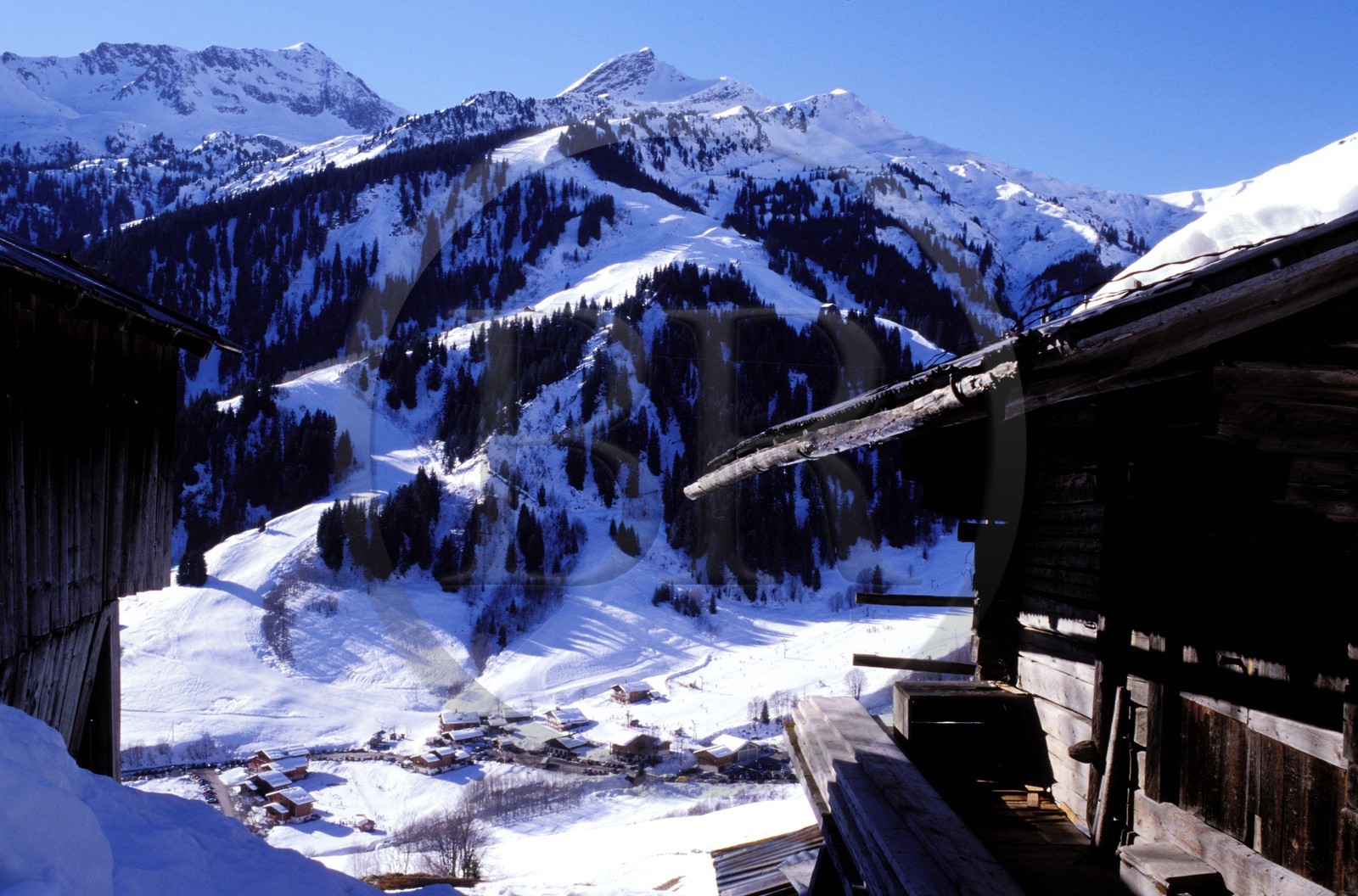 France, Savoie, Beaufortin area, chalet in the village of Arêches