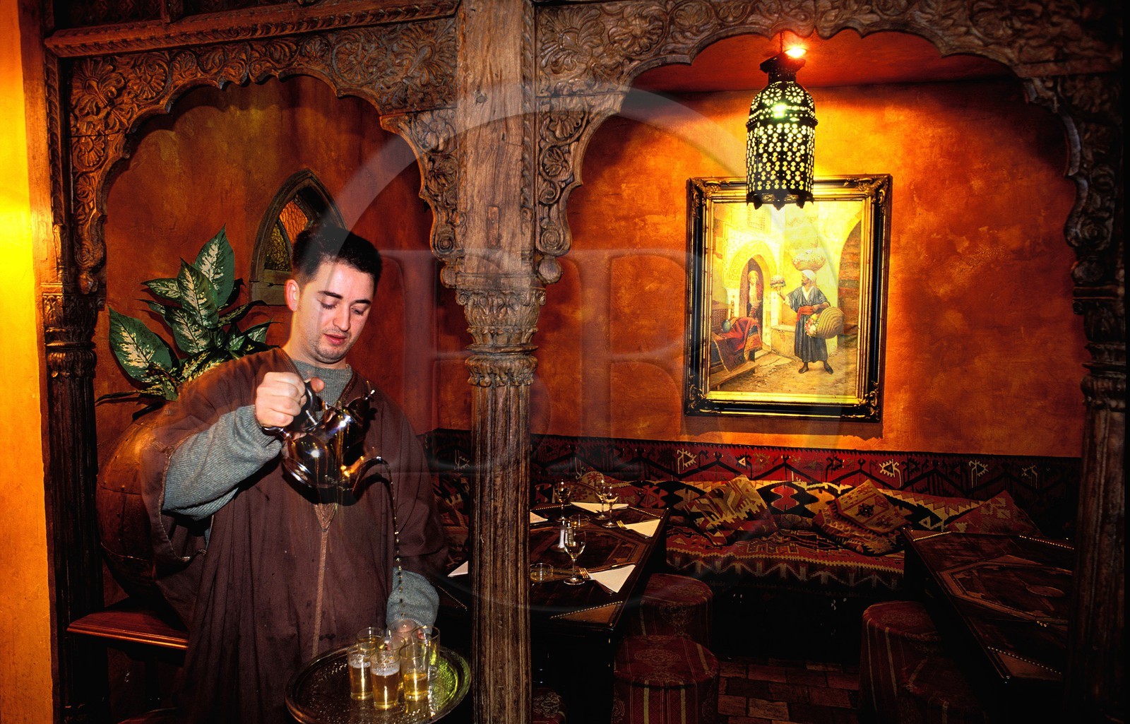 France, Paris 11ème (75), Le Souk restaurant maghrébin rue Keller