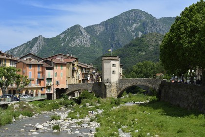 France, Alpes-Maritimes (06), Sospel, Le Pont Vieux sur la Béréva