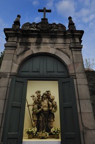 Portugal, Minho region, Guimaraes, town listed as World Heritage by UNESCO, one of the Chapel dos Passos Paixao Christo on Largo da Misercordia square
