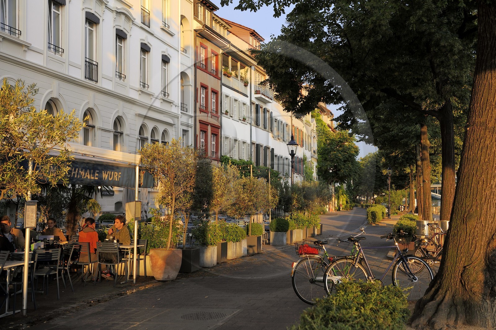 Switzerland, Canton Basel-Stadt, Basel, Little Basel district on the right bank of the river Rhine