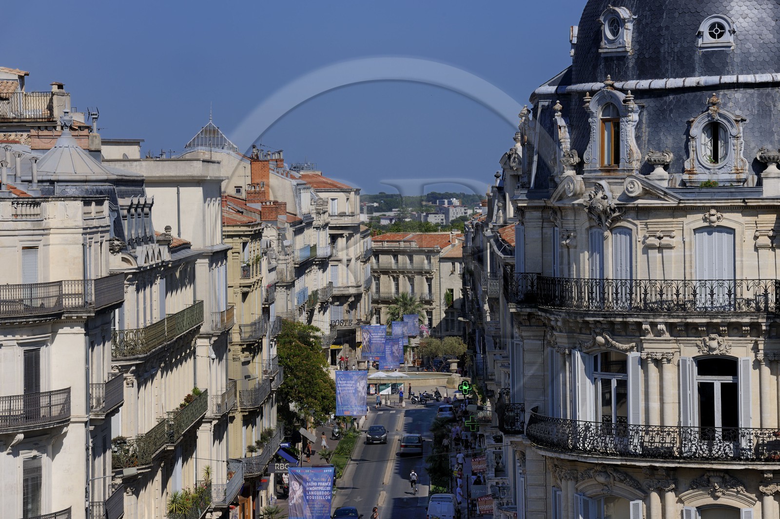 France, Hérault (34), Montpellier, immeubles 19ème siècle rue Foch