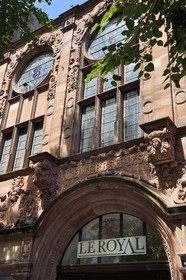France, Moselle (57), Metz, quartier impérial, Maison de la fédération des corporations destiné à la promotion des Arts et Métiers (Gewerbehaus)