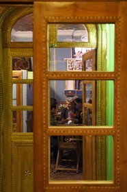 Iran, province d'Ispahan, Ispahan, quartier arménien de la Nouvelle-Djoulfa (Nor Djoura), Firuz Cafe à Julfa square