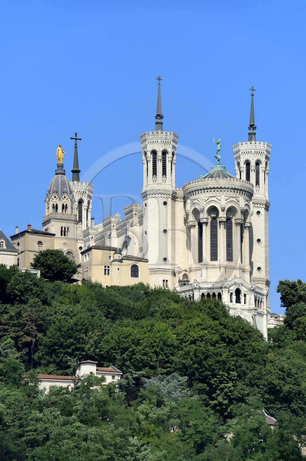 France, Rhône (69), Lyon, site historique classé Patrimoine Mondial de l'UNESCO, Basilique Notre Dame de Fourvière