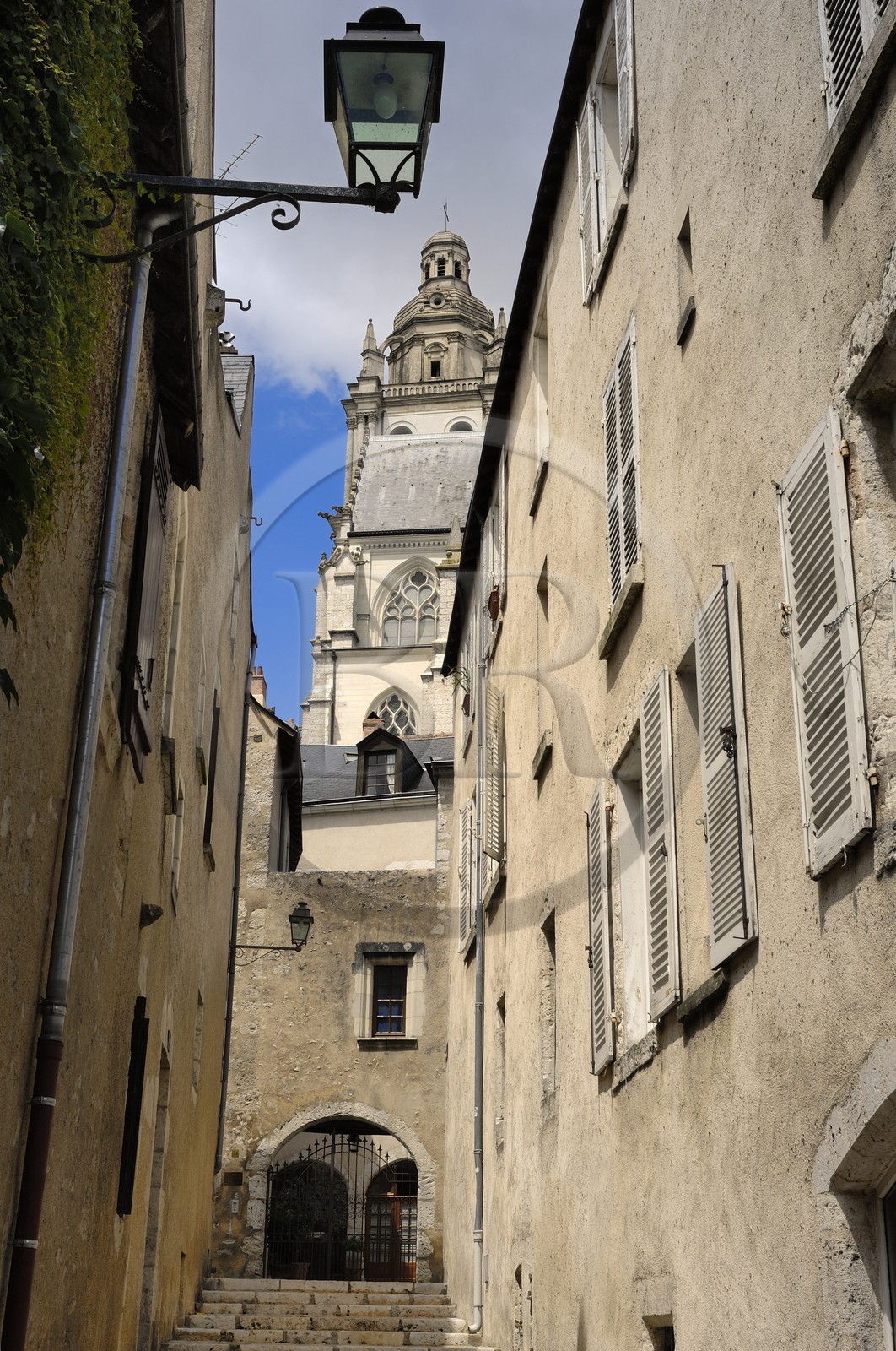 France, Loir et Cher (41), Blois, vieux quartier sous la cathédrale, rue du Grenier à Sel