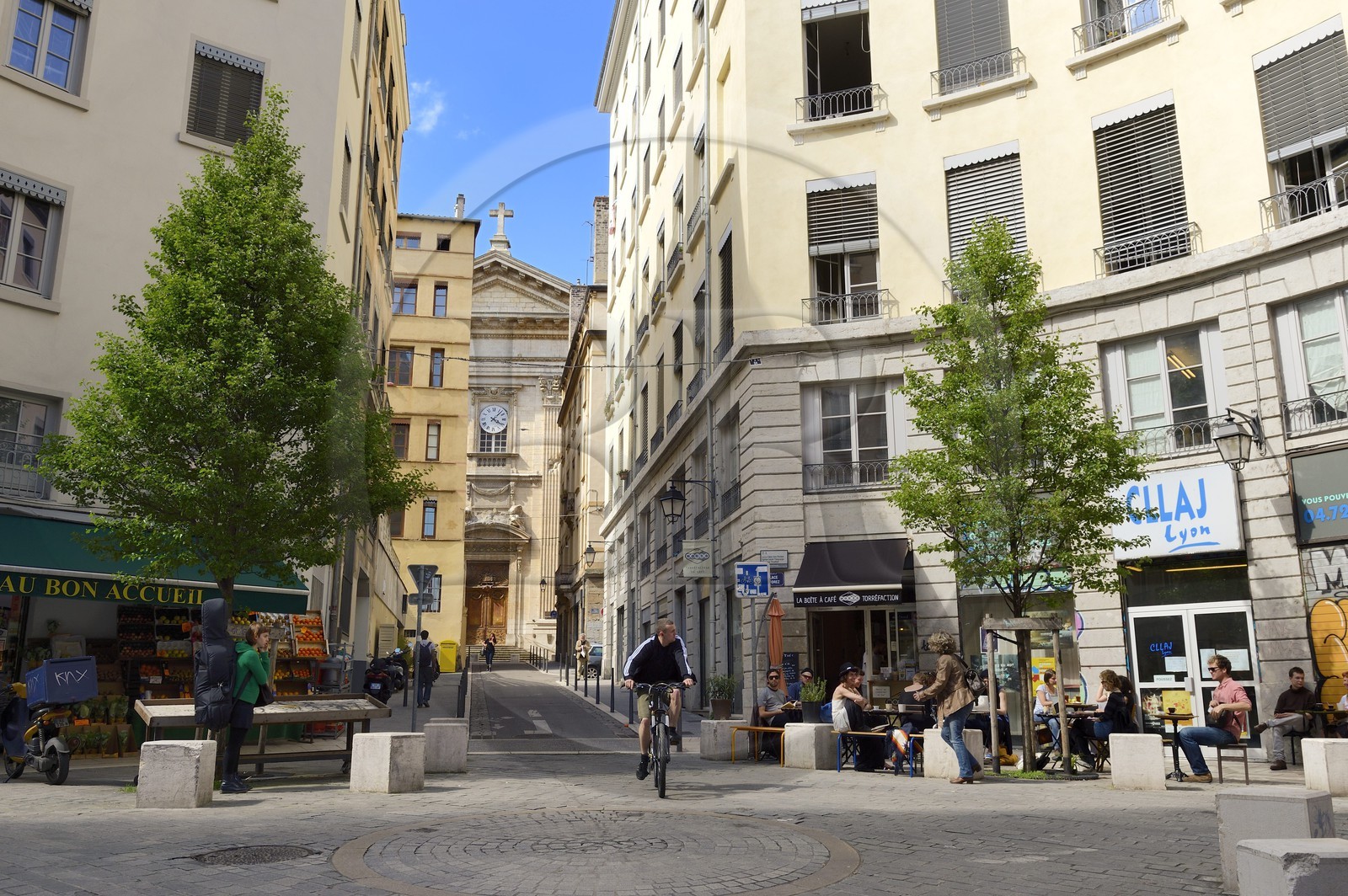 France, Rhône (69), Lyon, site historique classé Patrimoine Mondial de l'UNESCO, quartier de la Croix-Rousse, paroisse Saint Polycarpe des pentes de la Croix Rousse