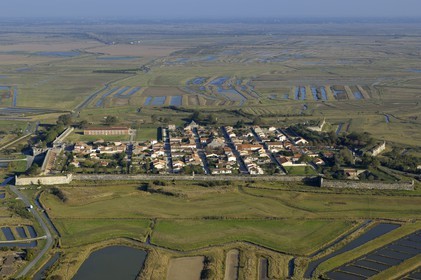 France, Charente-Maritime (17), citadelle de Brouage   (vue aérienne)
