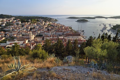 Croatia, Dalmatia, Dalmatian coast, Island of Hvar, the town of Hvar