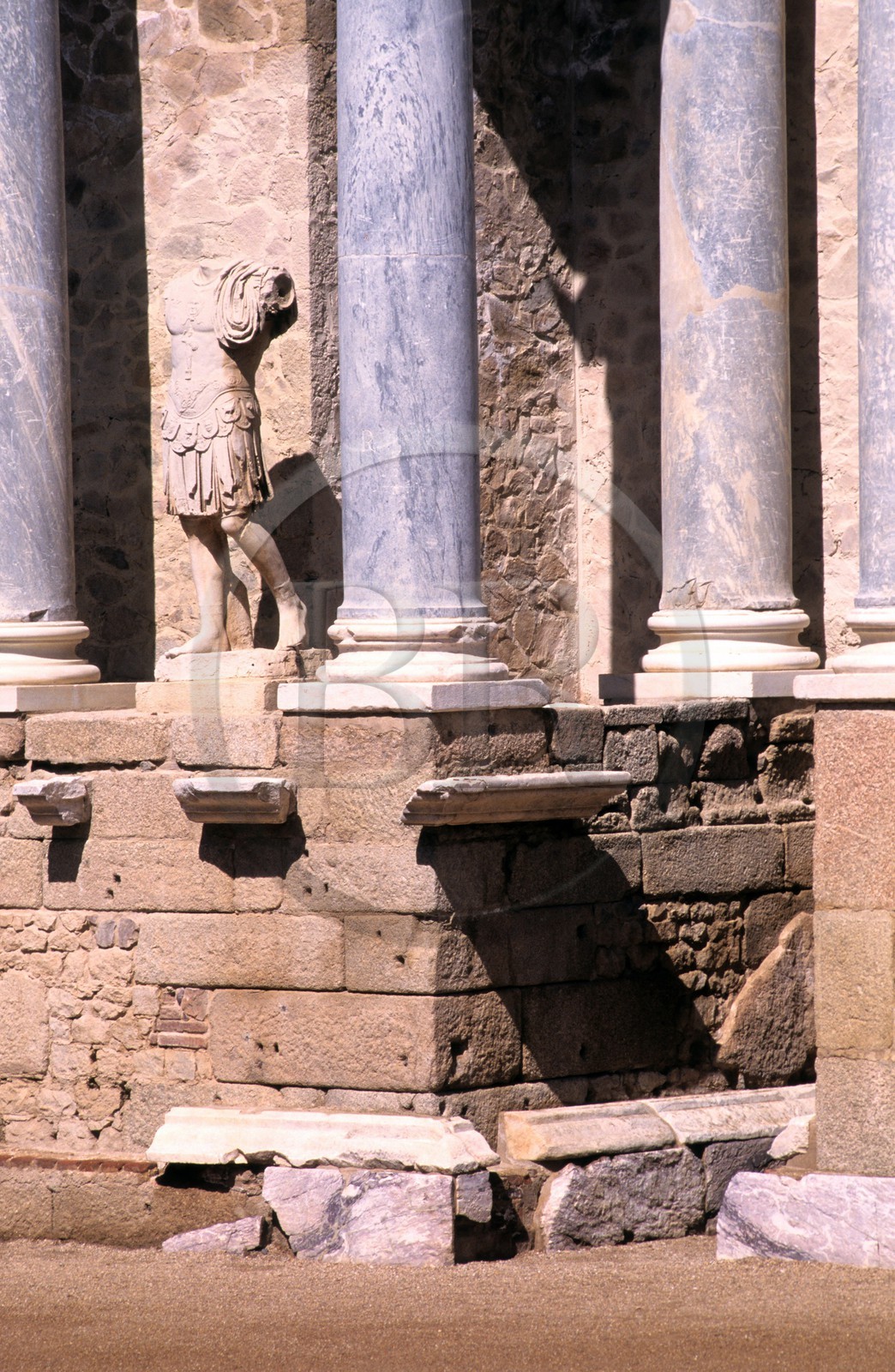 Spain, Estremadura, Merida, roman theatre ( 16  15 before J.C)