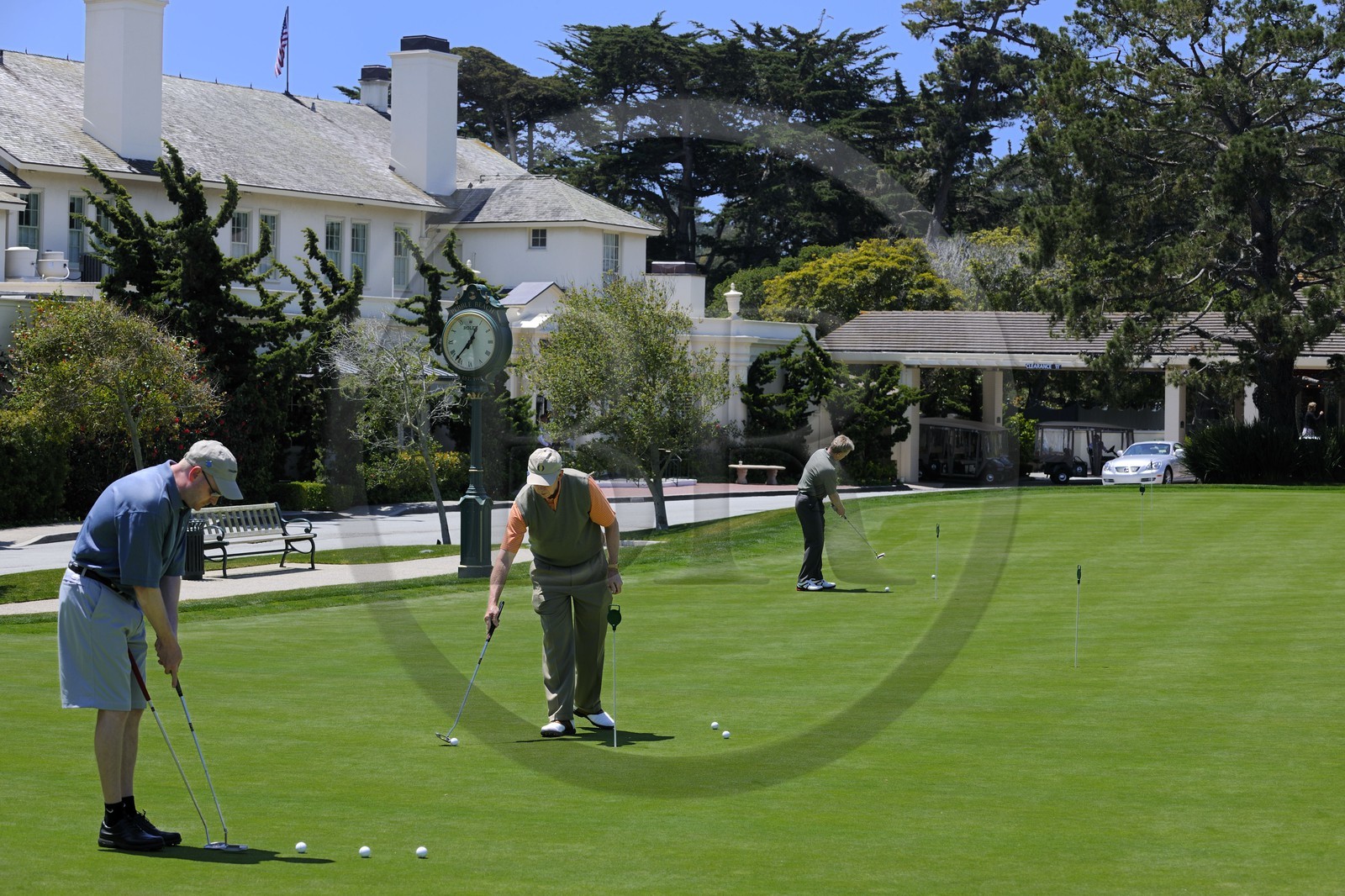 Etats-Unis, Californie, 17 mile drive, golf de Peeble Beach