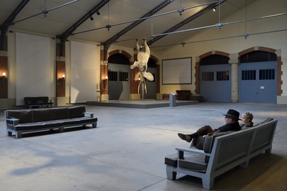 France, Marne, Reims, champagne, Pommery's wine cellars entrance, Elephant by Daniel Firman