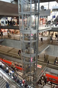 Allemagne, Berlin, Hauptbahnhof, la gare principale Hauptbahnhof conçue par l'architecte Meinhard von Gerkan