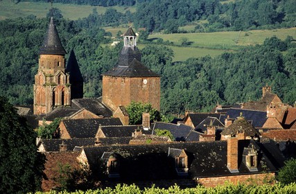 France, Correze, Collonges la Rouge village, labelled Les Plus Beaux Villages de France (The Most Beautiful Villages of France)