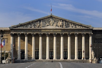 France, Paris (75), Le Palais Bourbon siège de l'Assemblée Nationale