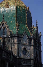 Hongrie, Budapest (Pest), le musée des Arts Appliqués de l'architecte Ödön Lechner