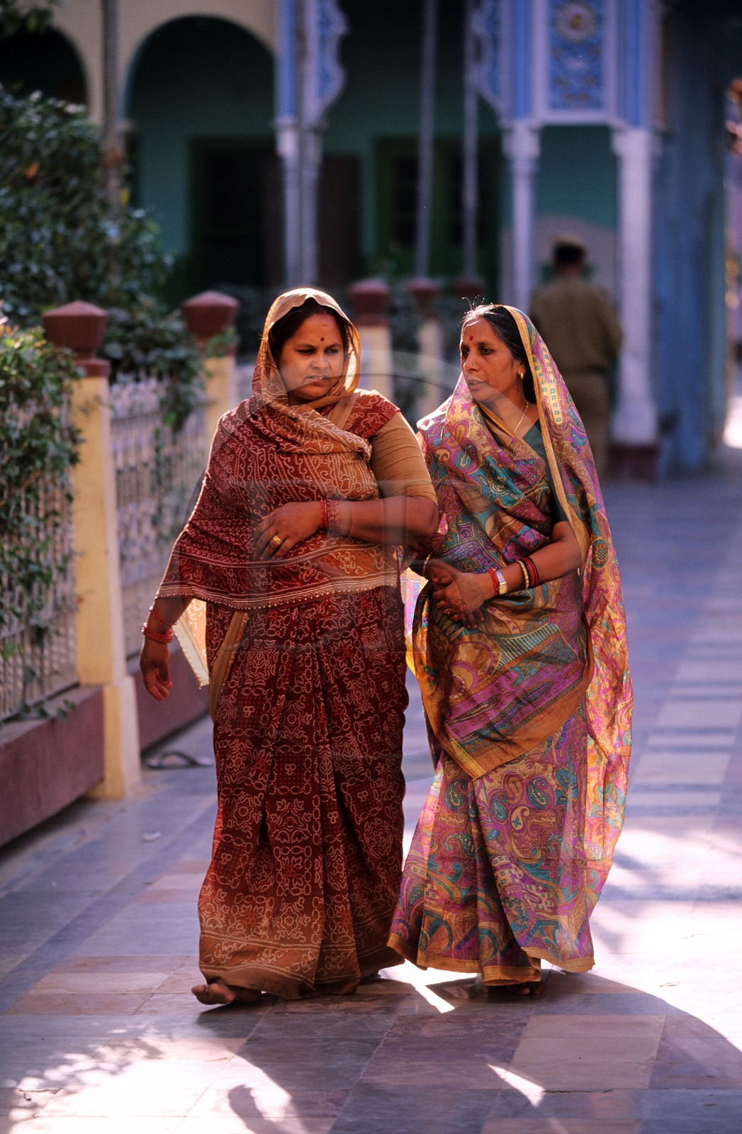 India, Rajasthan State, Jhunjhunu, Rani Sati Temple, pilgrims in the temple