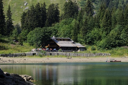 Switzerland, Canton of Vaud, Villars sur Ollon, Chavonnes lake