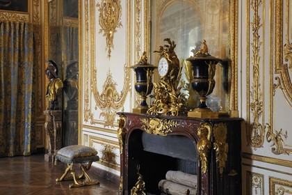 France, Yvelines (78), château de Versailles, classé Patrimoine Mondial de l'UNESCO, le Petit Appartement du Roi, cabinet du conseil