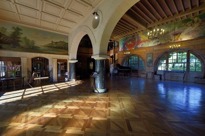 France, Pyrénées-Atlantiques (64), Pays-Basque, Cambo-les-Bains, la Villa Arnaga, musée et maison d'Edmond Rostand, le Grand Hall