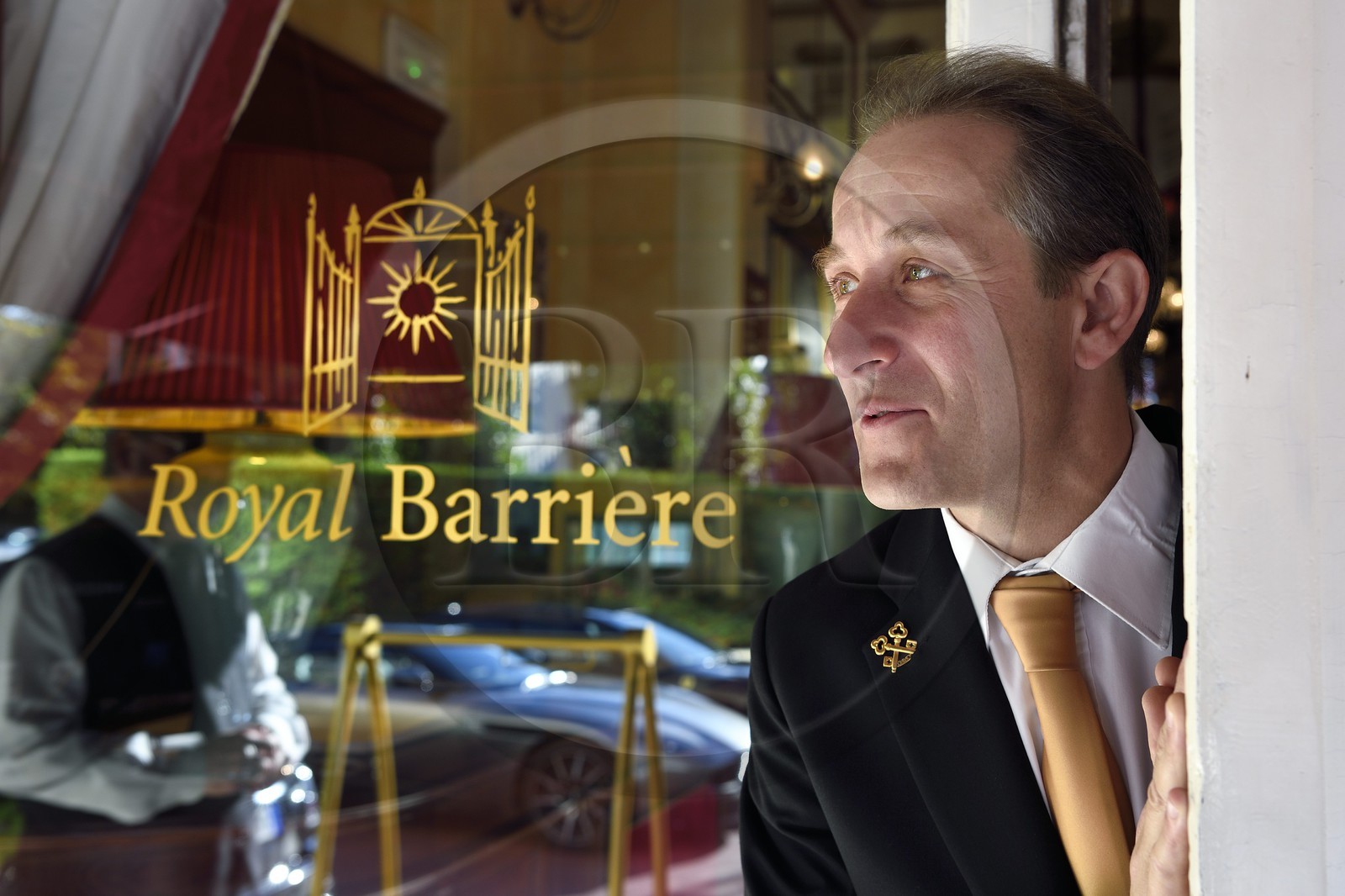 France, Calvados (14), Pays d'Auge, Deauville, l'Hotel Royal Barriere, Steven Vastra chef concierge adjoint
