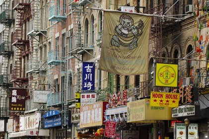 Etats-Unis, New York, Manhattan,  Mott street dans Chinatown