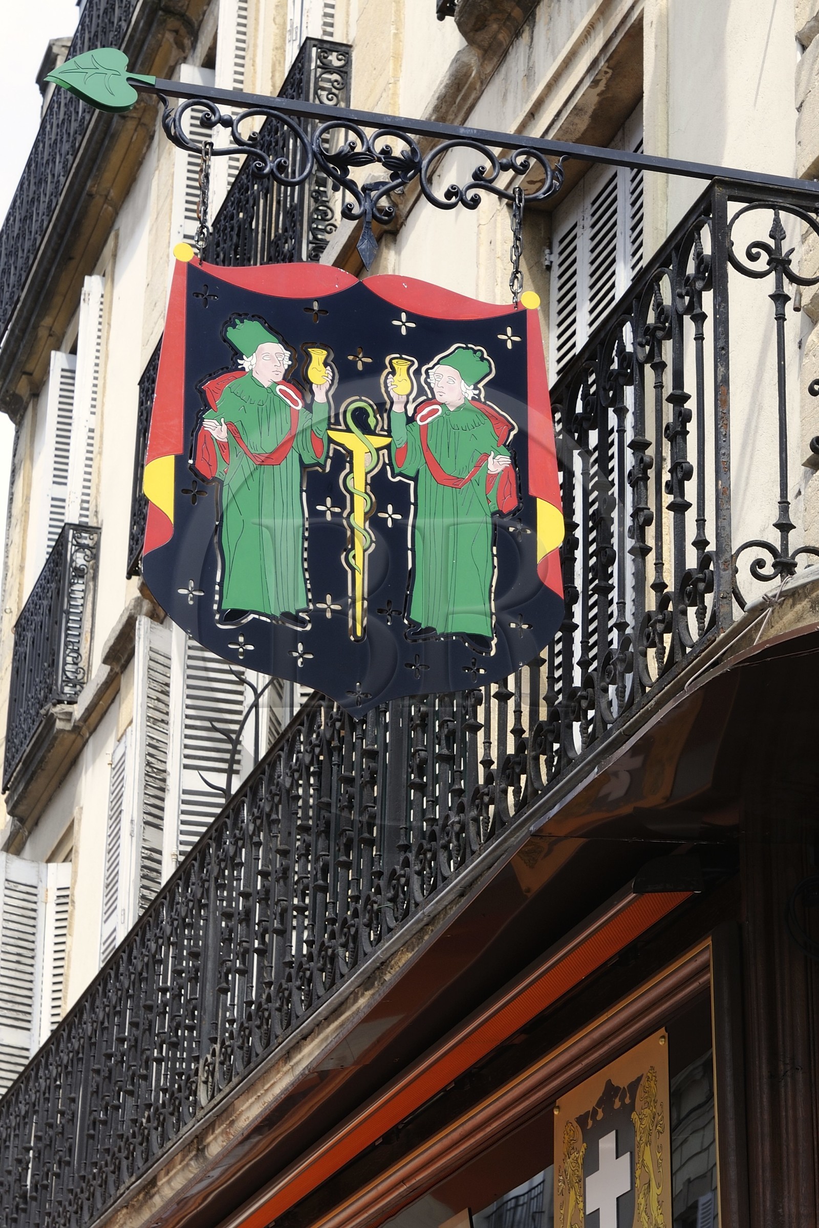 France, Côte d'Or (21), Dijon, enseigne de pharmacie