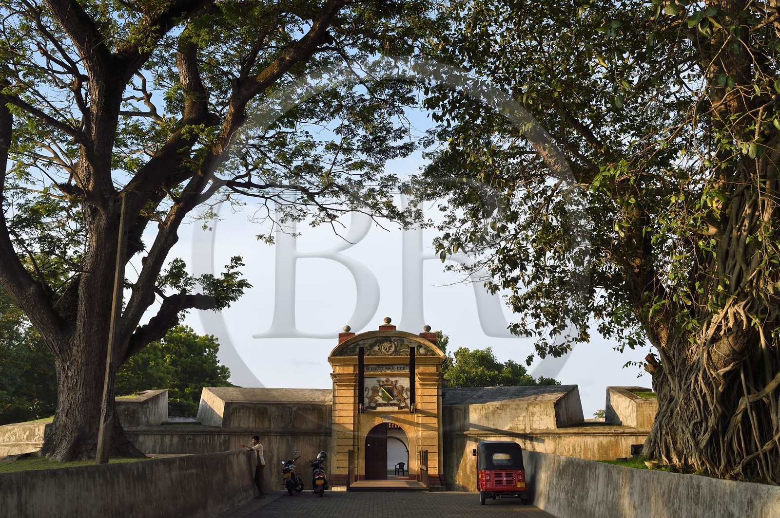 Sri Lanka, Province du Sud, Matara, porte principale du Star Fort construit par les hollandais en 1765