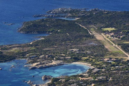 France, Corse-du-Sud (2A), Bonifacio, Ile Cavallo (vue aérienne)
